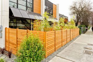 Modern Wood Fencing