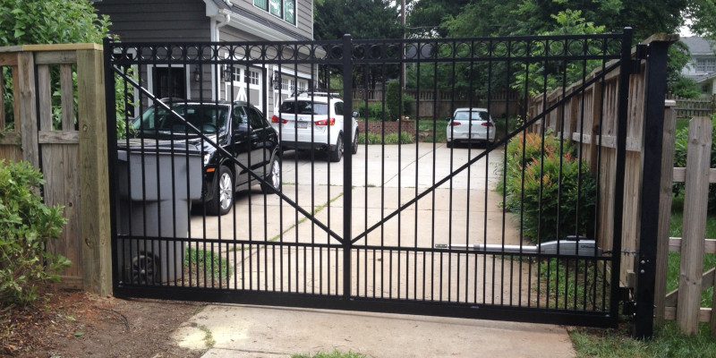 Black Aluminum Fence in Lake Norman, North Carolina